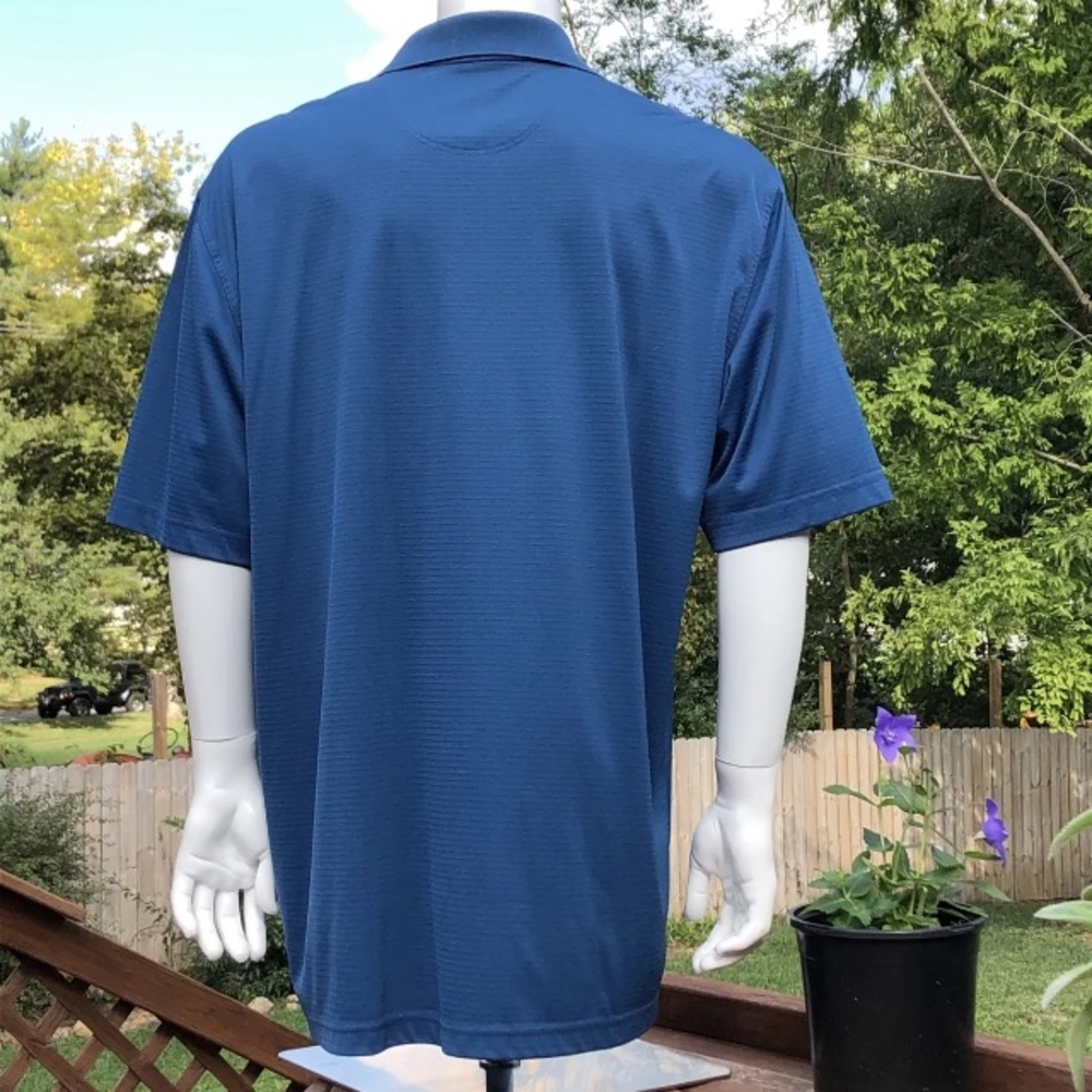 Greg Norman Mens 2XL Golf Polo Shirt Play Dry ML75 Tech Performance Blue - Picture 3 of 9